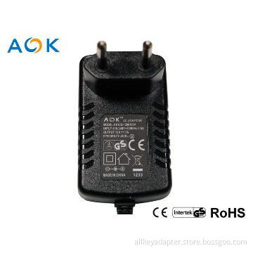 12W 12V 1A Adapters 3.5*1.35mm Straight/180 Degres DC plug/Connector